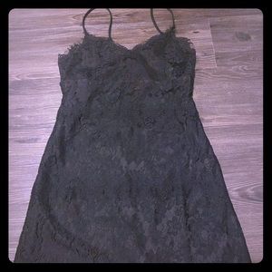 Black Lace Mini Dress